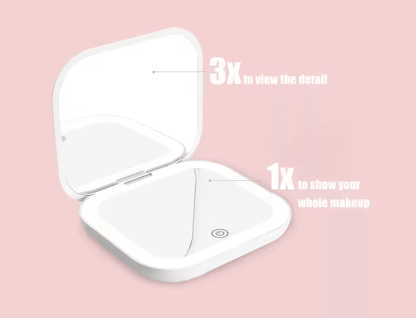 GlowEase Compact Folding Makeup Mirror 5