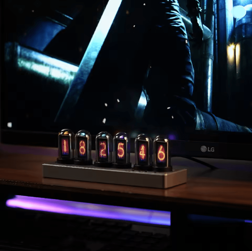 TimeGlow WiFi Nixie Tube Alarm Clock 1