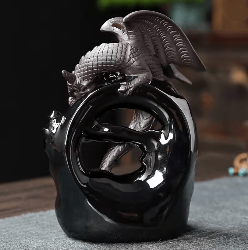 DragonMist Ceramic Backflow Incense Fountain 1