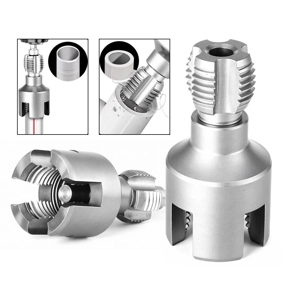 Detachable DN15 DN20 DN25 Pipe Threading Tool With Hex Shank For Internal And External Water Pipe T 5