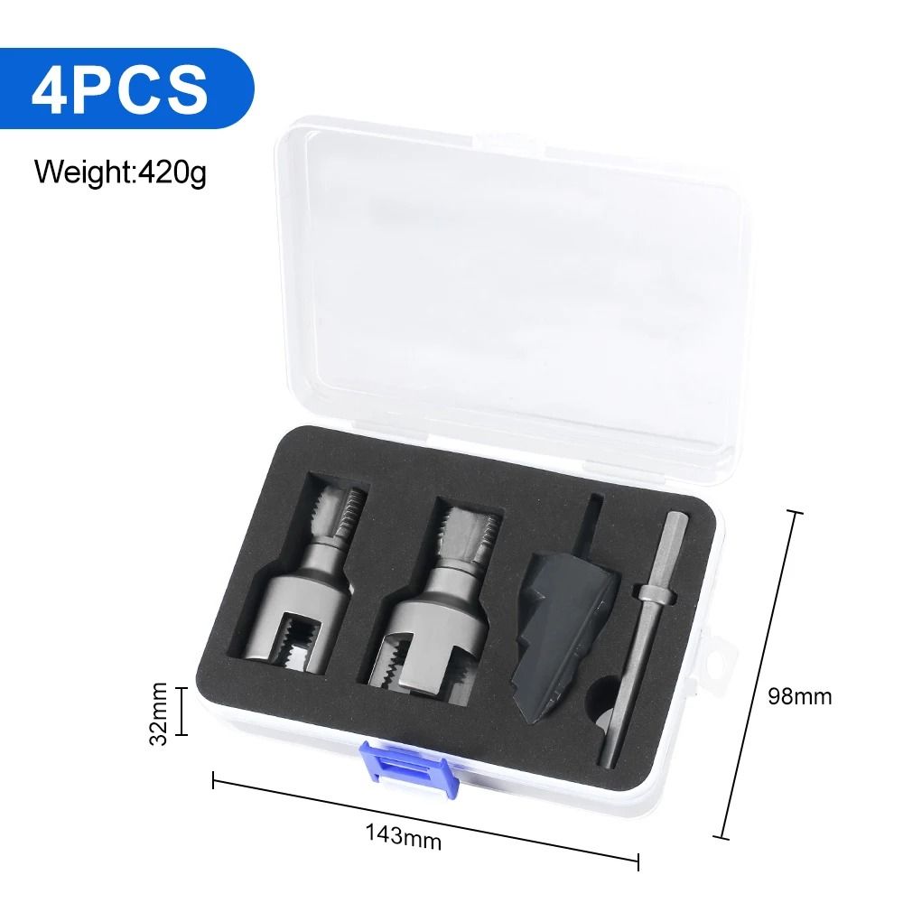 Detachable DN15 DN20 DN25 Pipe Threading Tool With Hex Shank For Internal And External Water Pipe T 9