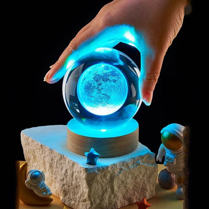 Cosmos Series Crystal Ball Night Light Solar Theme Desk Lamp 4