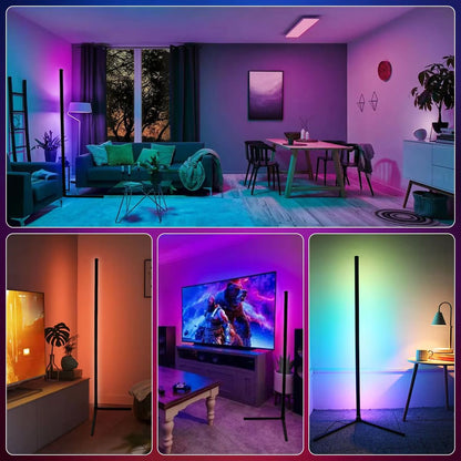 Smart Corner RGB Floor Lamp With Tuya And Alexa  160cm Dimmable Mood Lighting 5