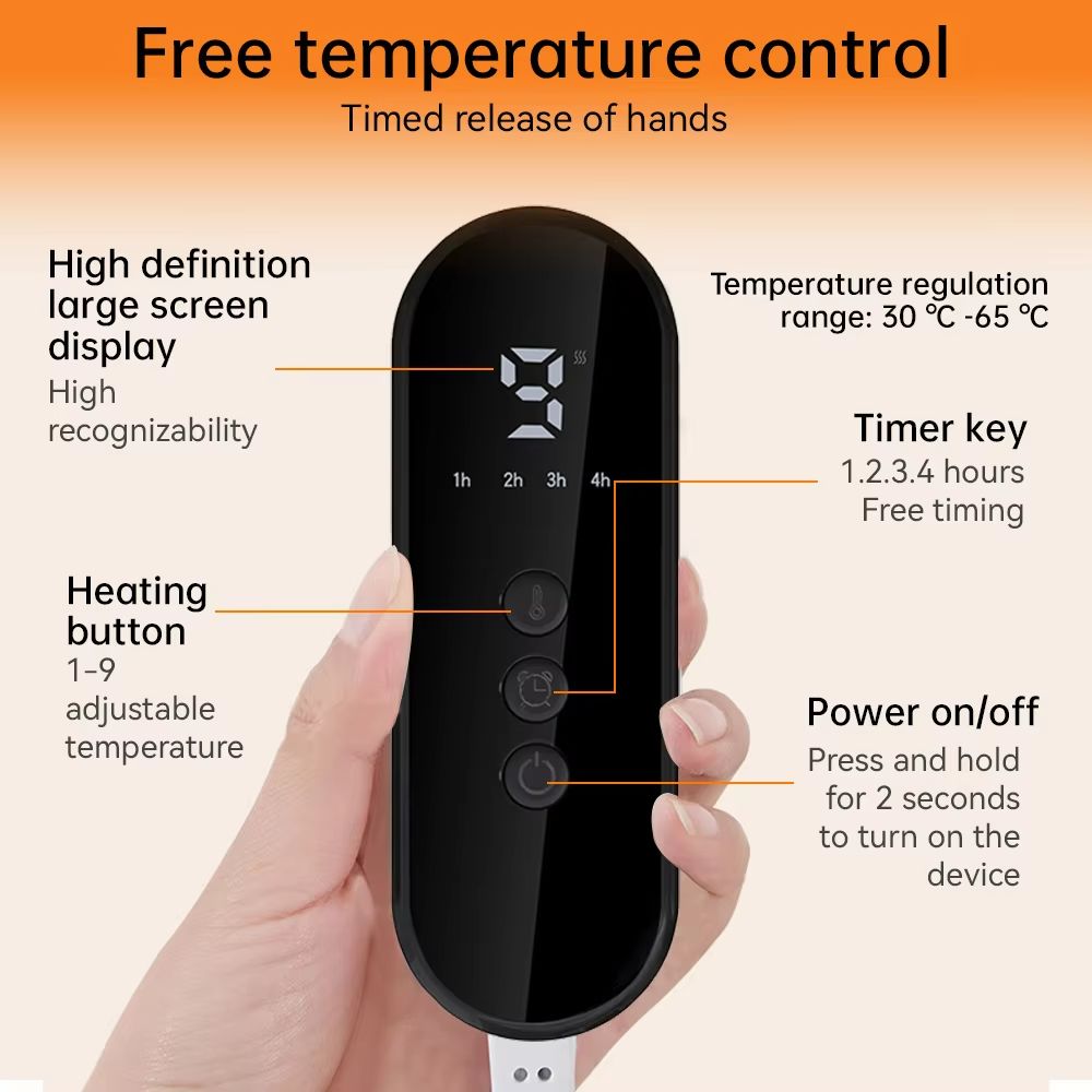 CozyFeet Electric Heated Foot Warmer  9 Gear Heating Pad With Adjustable Temperature Control 5