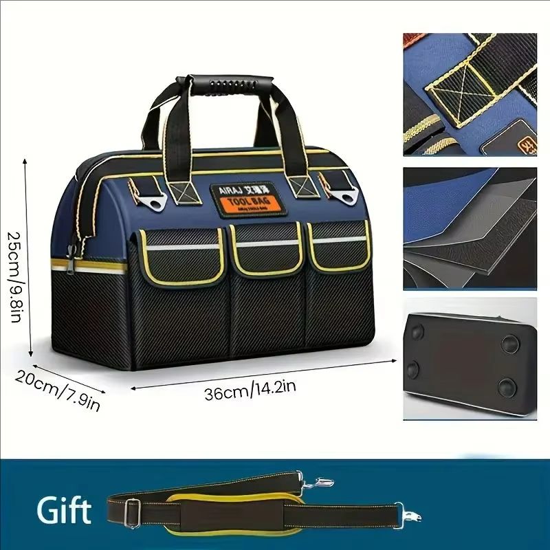 ProDry 1680D Utility Tool Organizer  Electrician Tool Bag With Waterproof High Capacity Design 10