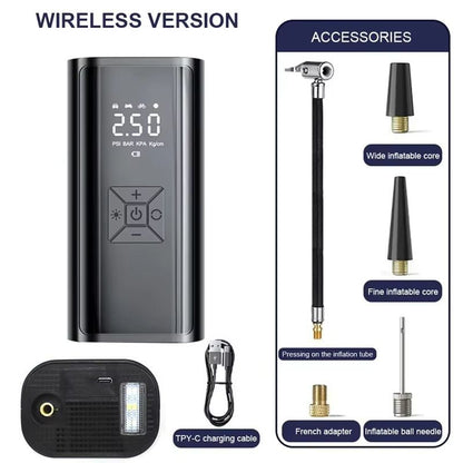 ProCharge Wireless Car Air Compressor  Portable  Cordless Electric Tire Inflator Pump 8