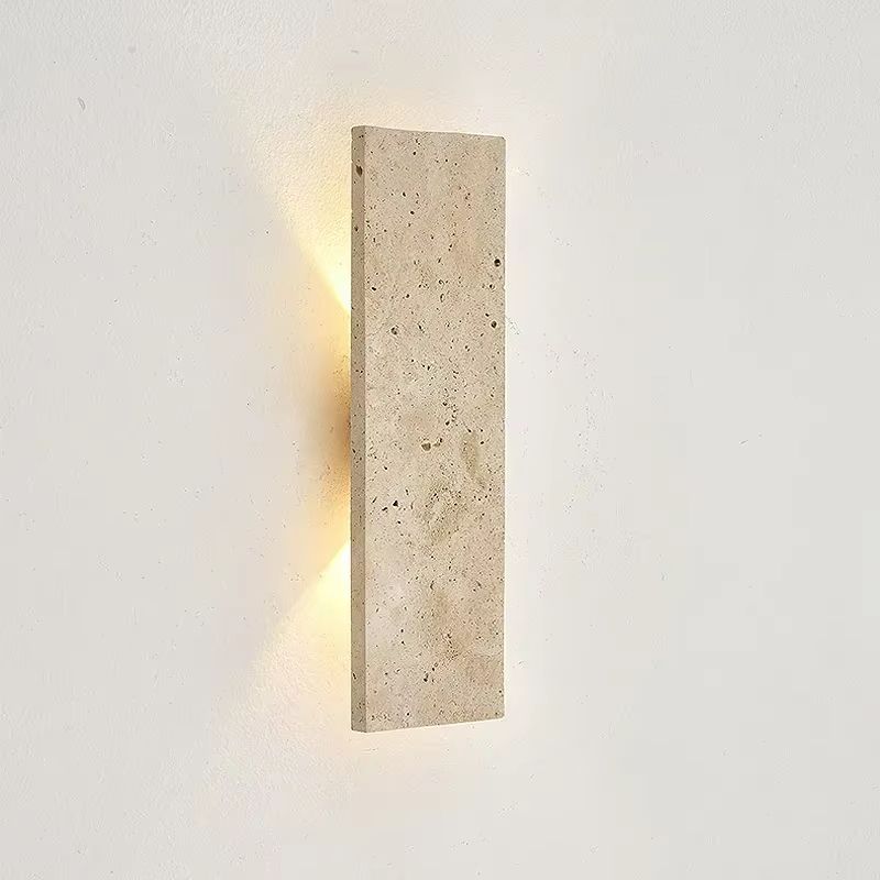 StoneGlow Natural Stone LED Wall Light – Elegant Outdoor Waterproof Exterior Wall Lamp