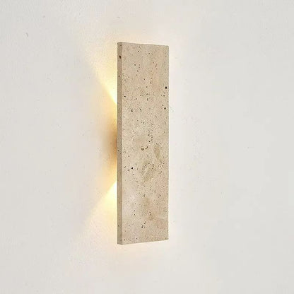 StoneGlow Natural Stone LED Wall Light – Elegant Outdoor Waterproof Exterior Wall Lamp