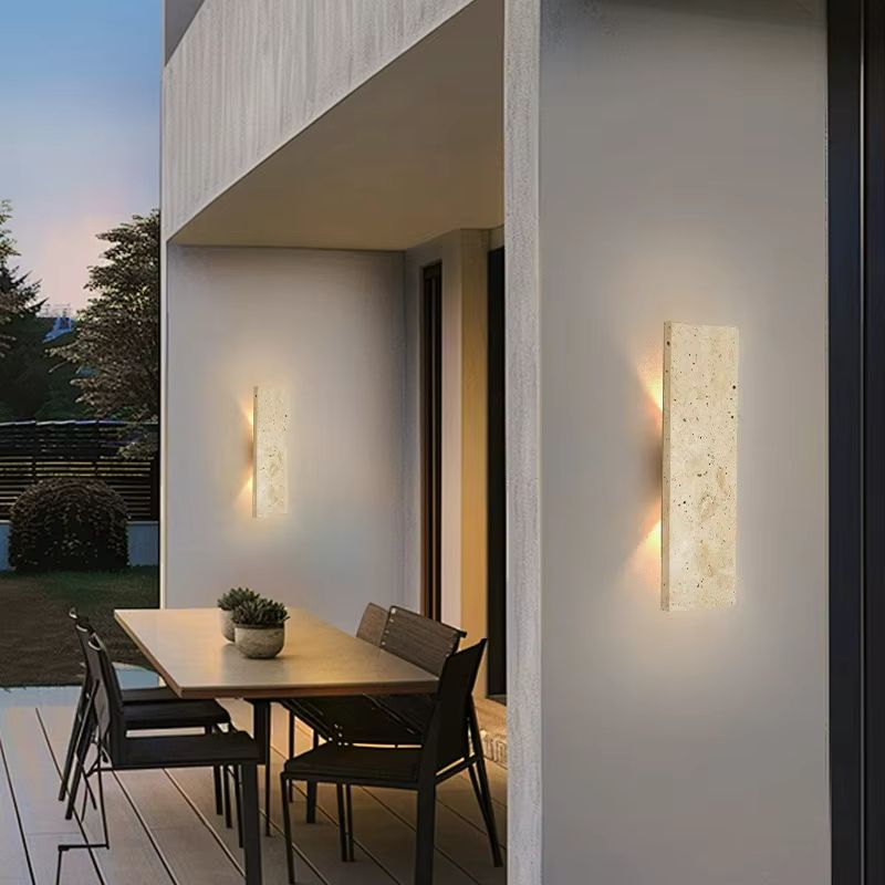 StoneGlow Natural Stone LED Wall Light  Elegant Outdoor Waterproof Exterior Wall Lamp 3