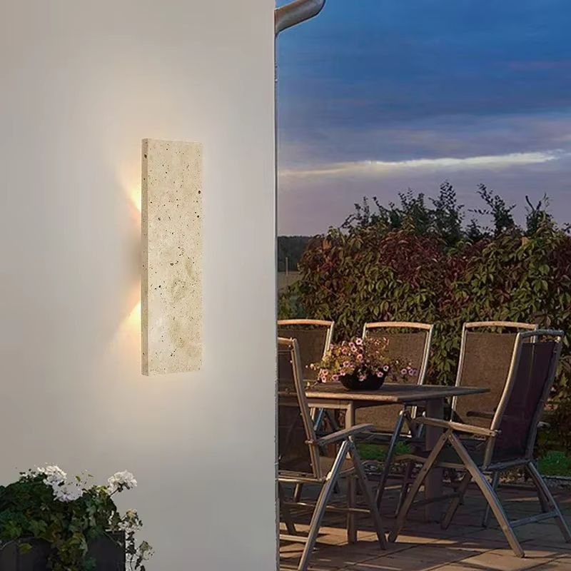StoneGlow Natural Stone LED Wall Light  Elegant Outdoor Waterproof Exterior Wall Lamp 5