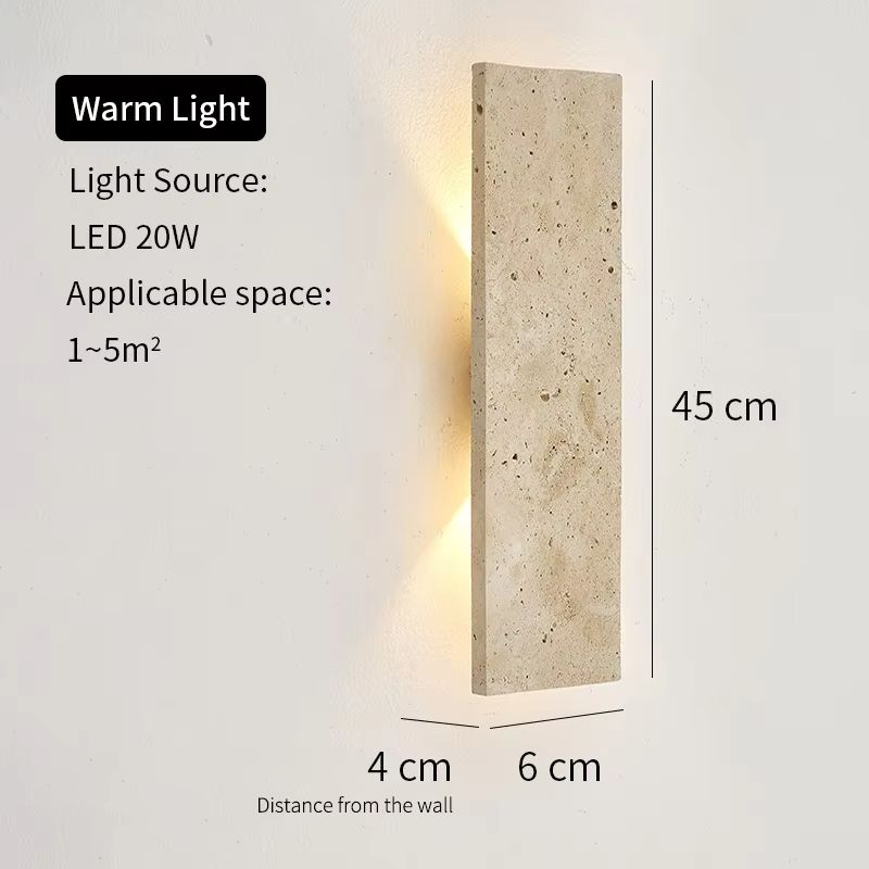 StoneGlow Natural Stone LED Wall Light  Elegant Outdoor Waterproof Exterior Wall Lamp 7