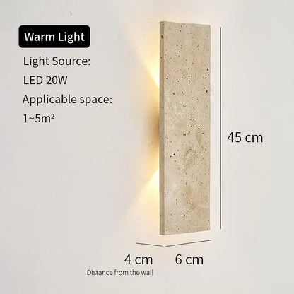 StoneGlow Natural Stone LED Wall Light  Elegant Outdoor Waterproof Exterior Wall Lamp 7