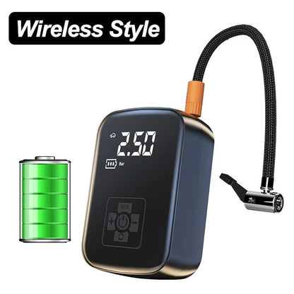 CompactGrip 150PSI Wireless Tire Pump  Cordless 12V Portable Air Compressor 6