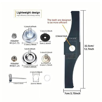 Rotating S Shaped Weeding Blade For Lawn And Garden Trimming Tool 5