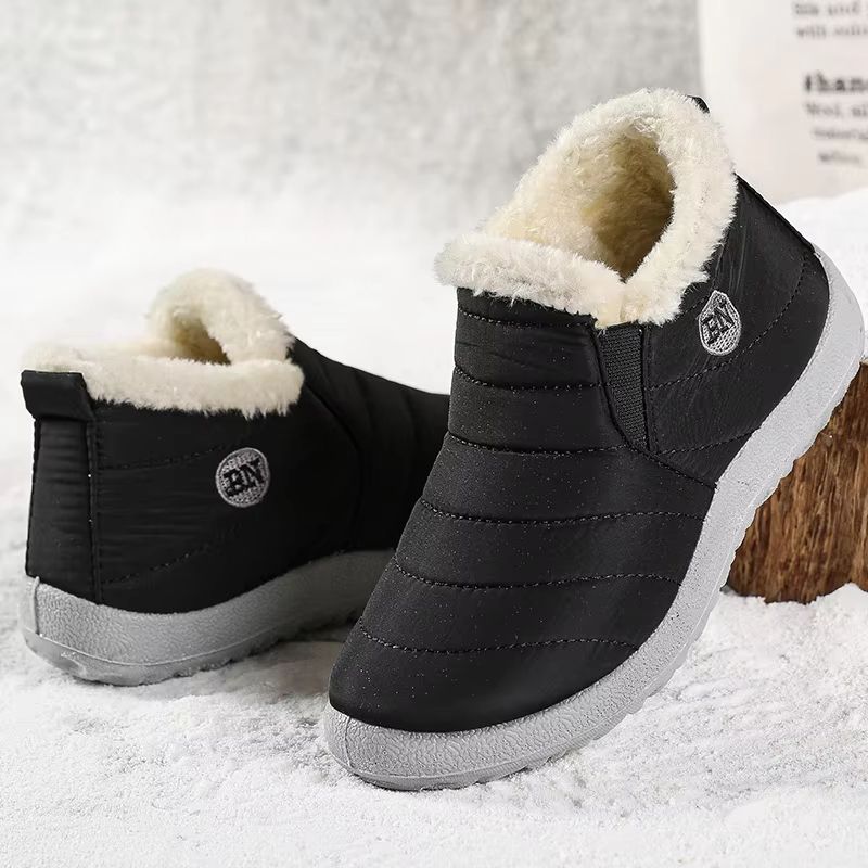 Men Winter Fur Lined Ankle Boots Waterproof Warm Snow Shoes Casual Booties 1
