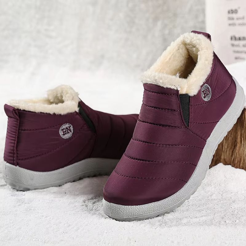 Men Winter Fur Lined Ankle Boots Waterproof Warm Snow Shoes Casual Booties 3