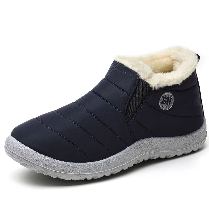 Men Winter Fur Lined Ankle Boots Waterproof Warm Snow Shoes Casual Booties 4