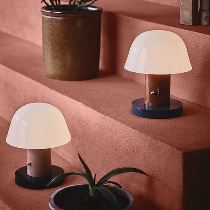 Mushroom Table Lamp USB Rechargeable Every Night Desk Light