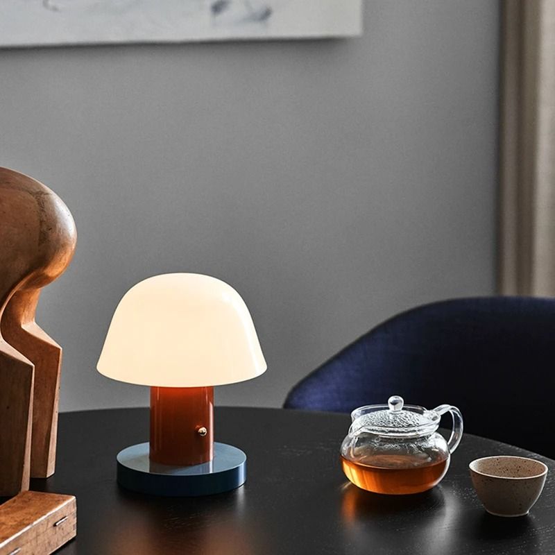 Mushroom Table Lamp USB Rechargeable Every Night Desk Light 1