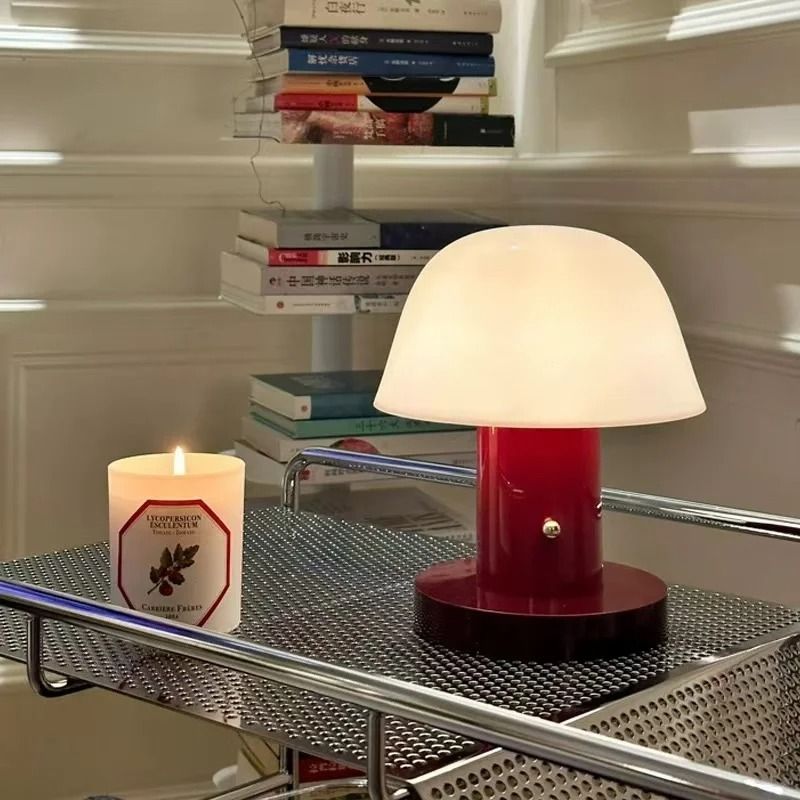 Mushroom Table Lamp USB Rechargeable Every Night Desk Light 4