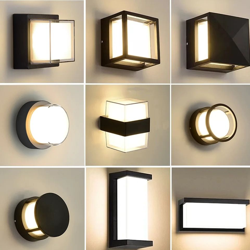 LED Outdoor Wall Light Waterproof Motion Sensor Porch Light IP66