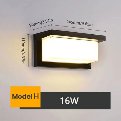 LED Outdoor Wall Light Waterproof Motion Sensor Porch Light IP66 14