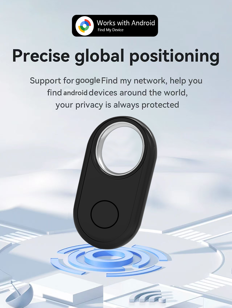 Android Google Find My Device Bluetooth Locator for Samsung Phones, GPS Tracker Global Positioning, Anti lost Smart Tag