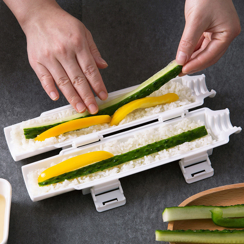 Quick Sushi Maker DIY Rice Roller Mold, Bento Kitchen Sushi Device, Meat Vegetable Rolling Mold Making Machine