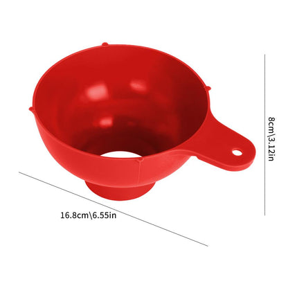 Wide Mouth Canning Funnel Plastic, Salad Dressing Liquid Funnel Hopper, Filter Kitchen Tools for Cooking, Baking Gadgets