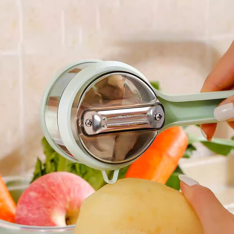 Multi Function Potato Peeling Knife Vegetable Peeler, Storage Bucket, Fruit Planing Scraper Kitchen Gadgets