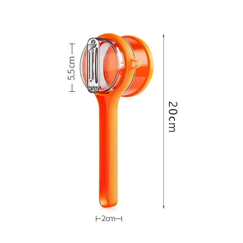 Multi Function Potato Peeling Knife Vegetable Peeler, Storage Bucket, Fruit Planing Scraper Kitchen Gadgets