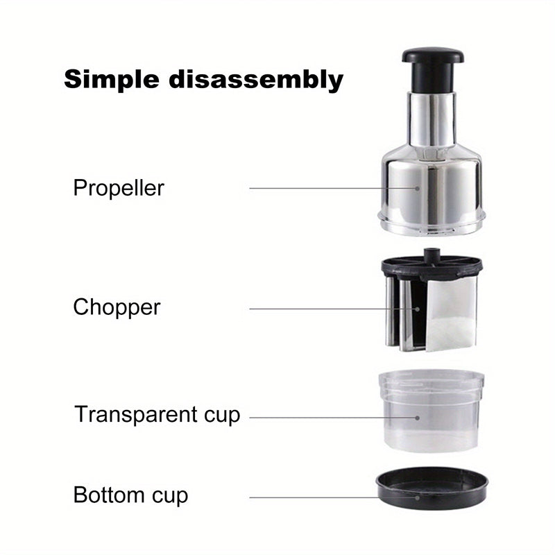Manual Garlic Press Crusher Masher, Handheld Onion Chopper Tool, Fruit Vegetable Tools for Kitchen Use