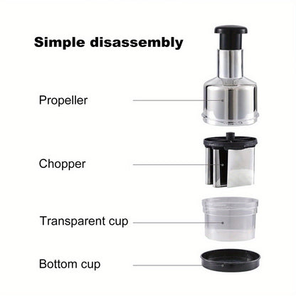 Manual Garlic Press Crusher Masher, Handheld Onion Chopper Tool, Fruit Vegetable Tools for Kitchen Use