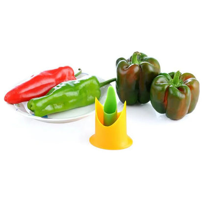 Slicer Vegetable Cutter Kitchen Tool Creative Pepper Fruit Corer Cooking Device Seed Remover Gadget 1