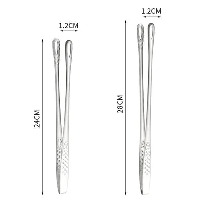 Stainless Steel Kitchen Tongs BBQ Grill Meat Tongs Clip, Cooking Tweezers for Food Utensils, Barbecue Kitchen Accessory
