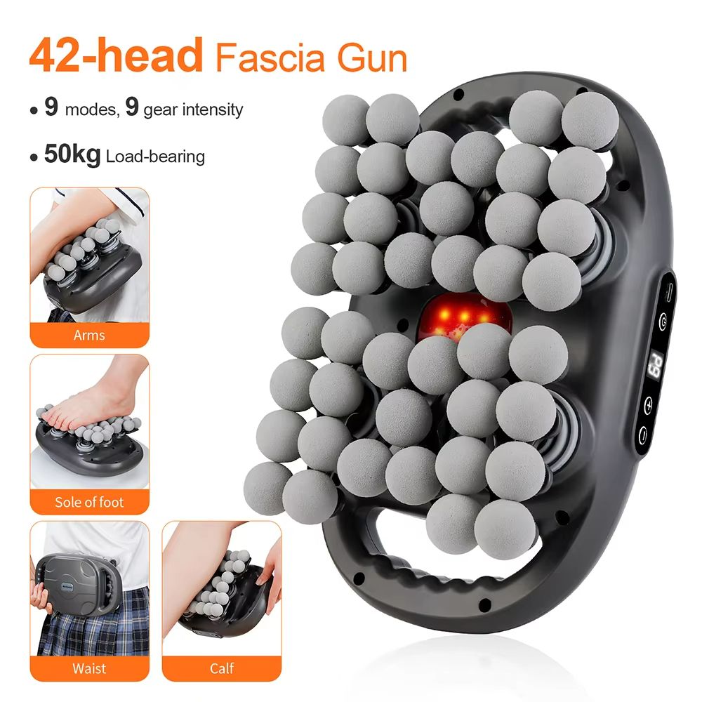 Ultimate 42 Heads Fascia Gun - High Frequency Vibration Full Body Recovery Massager