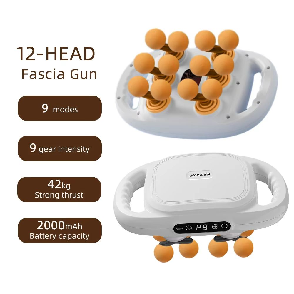 Ultimate 42 Heads Fascia Gun  High Frequency Vibration Full Body Recovery Massager 12