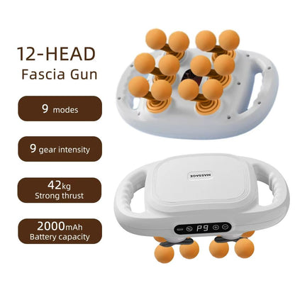 Ultimate 42 Heads Fascia Gun  High Frequency Vibration Full Body Recovery Massager 12