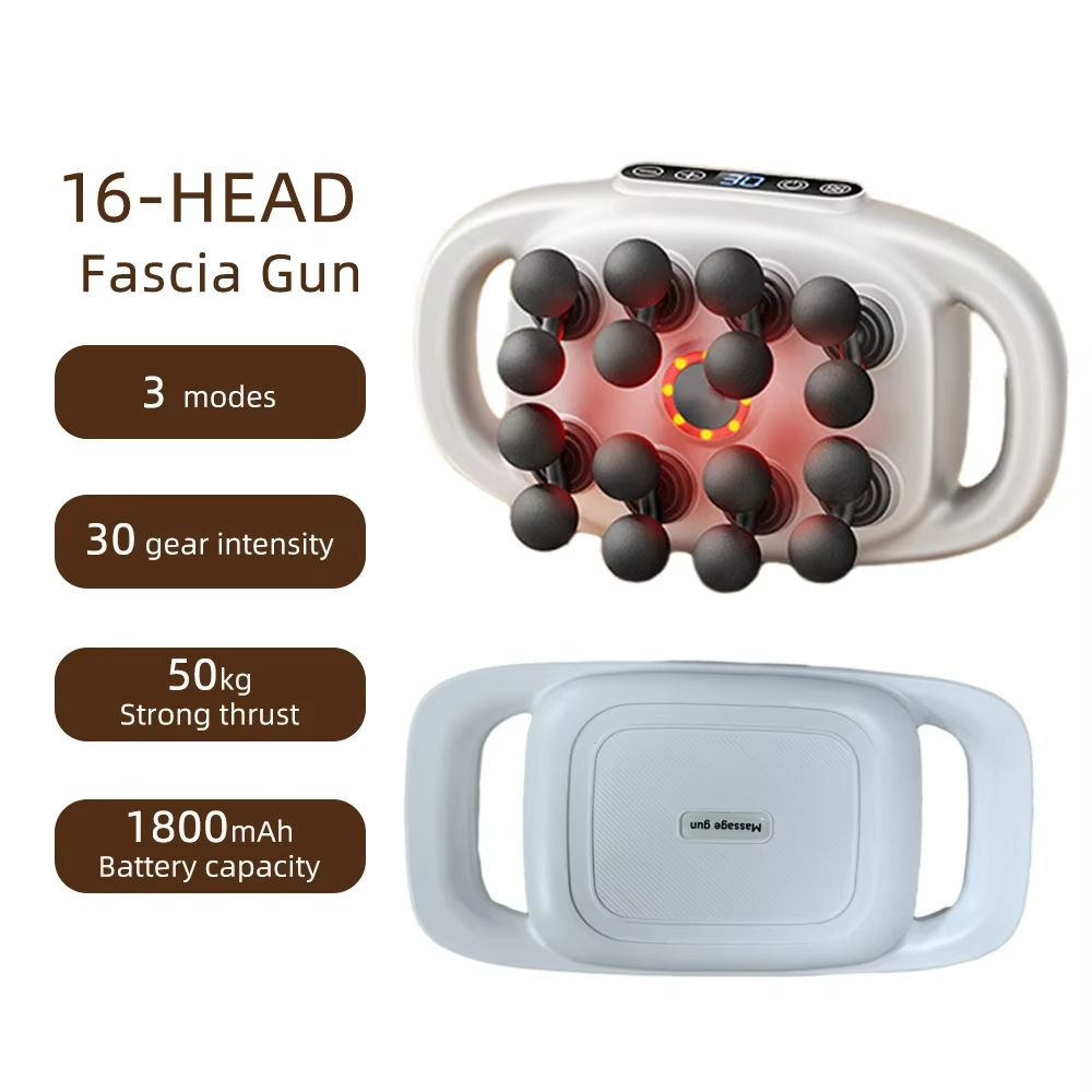 Ultimate 42 Heads Fascia Gun  High Frequency Vibration Full Body Recovery Massager 16