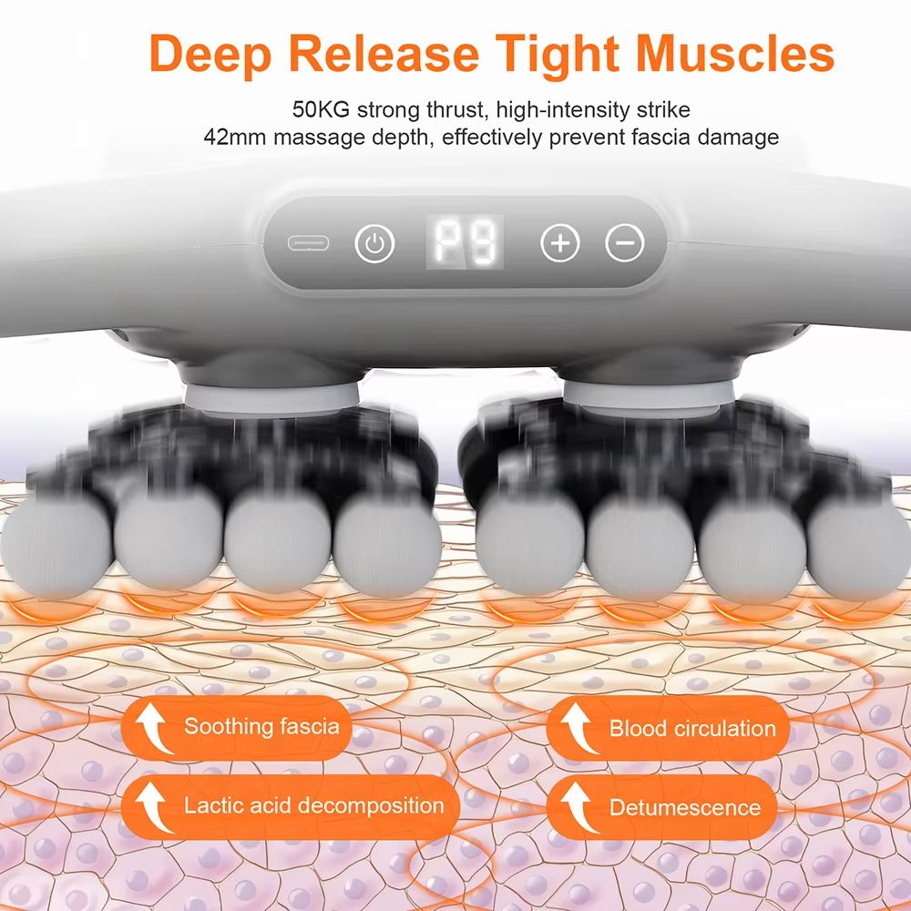 Ultimate 42 Heads Fascia Gun  High Frequency Vibration Full Body Recovery Massager 4