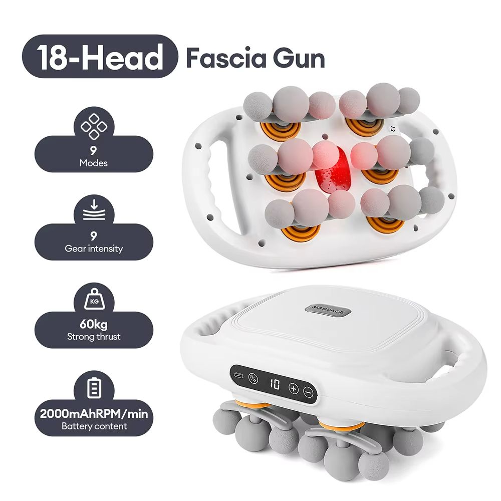 Ultimate 42 Heads Fascia Gun  High Frequency Vibration Full Body Recovery Massager 6