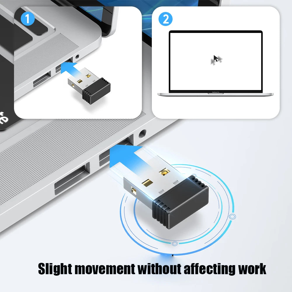 Wireless Mouse Jiggler USB Port Shaker Wiggler Mover Keeps Computer Awake Automatic For Laptop Unde 1