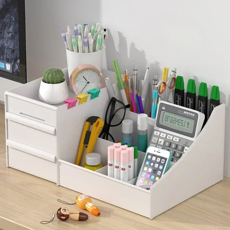 New Plastic Drawer Makeup Storage Box, Dormitory Organizer, Skin Care Cosmetics Shelf for Dressing Table & Desktop