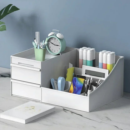 New Plastic Drawer Makeup Storage Box, Dormitory Organizer, Skin Care Cosmetics Shelf for Dressing Table & Desktop