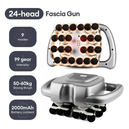 Ultimate 42 Heads Fascia Gun  High Frequency Vibration Full Body Recovery Massager 22