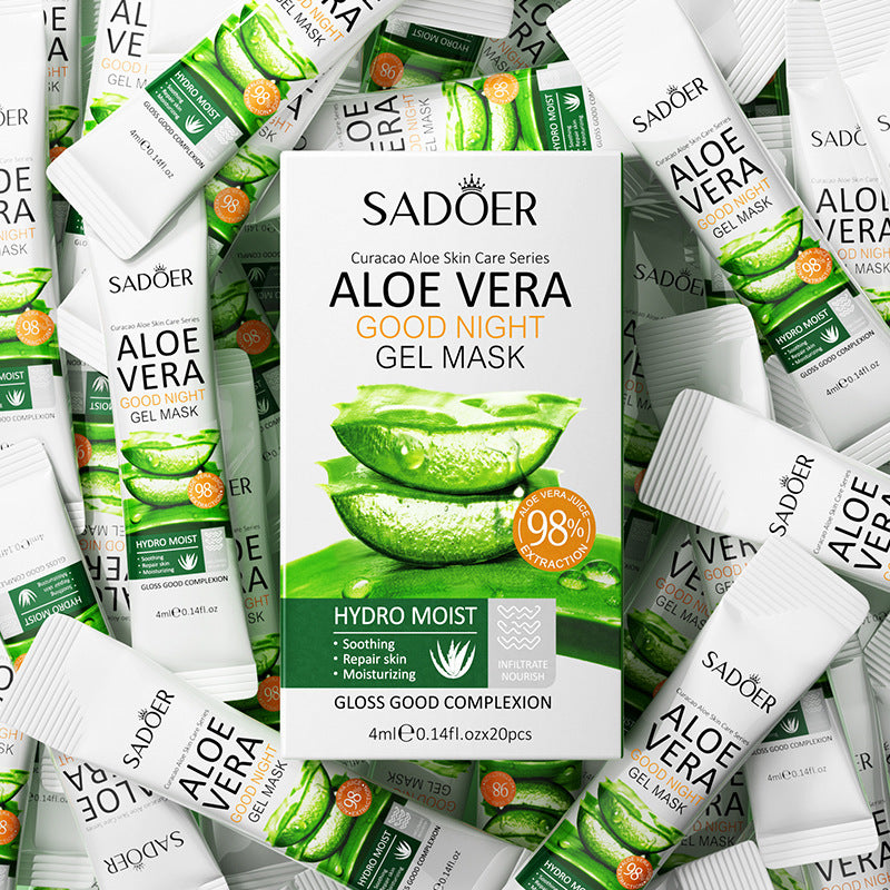 Aloe Vera Sleeping Facial Masks, Moisturizing, Anti Wrinkles, Hydrating, Anti Aging, No Wash Face Mask, Facial Skin Care