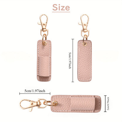 Neck Nurse Pen Clip, Portable Keychain Pen Holder Compact Leather Office Pen Storage Clip for Professionals