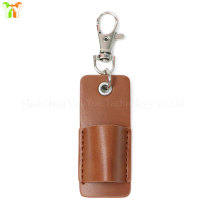 Neck Nurse Pen Clip, Portable Keychain Pen Holder Compact Leather Office Pen Storage Clip for Professionals
