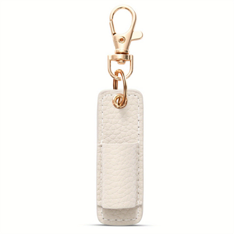 Neck Nurse Pen Clip, Portable Keychain Pen Holder Compact Leather Office Pen Storage Clip for Professionals
