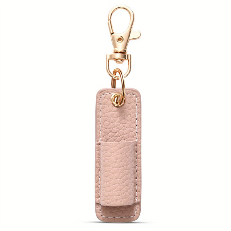 Neck Nurse Pen Clip, Portable Keychain Pen Holder Compact Leather Office Pen Storage Clip for Professionals
